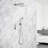 Complete Shower System With Rough-In Valve With 10 Inches Rain Shower Head-113616006
