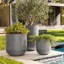 Jardinière Kute Nest à rayons côtelés de 35,5 cm (14 po) de hauteur - Anthracite-114407549-114407552