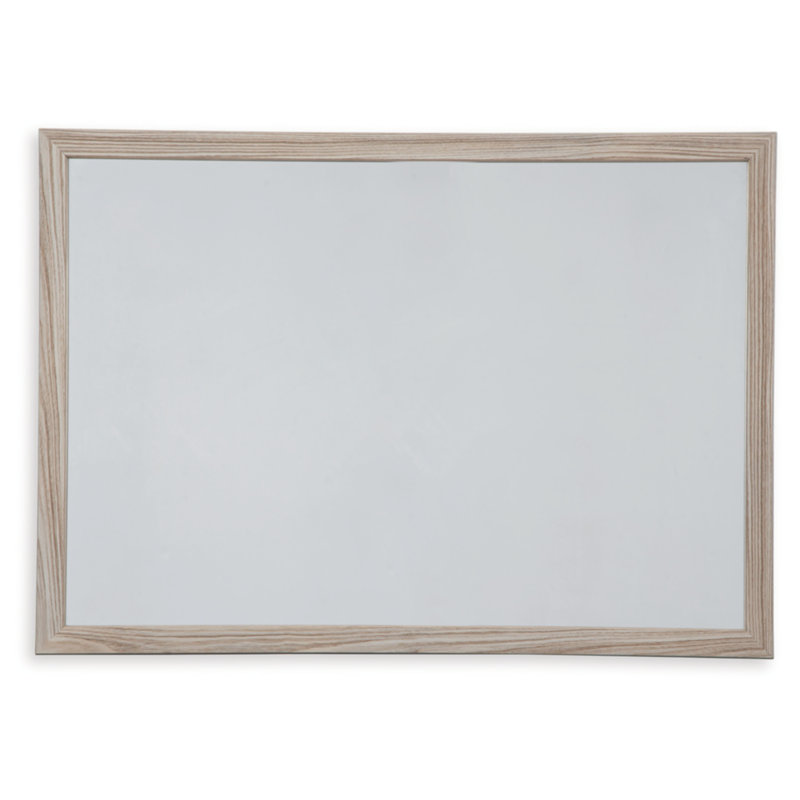 Varnes Engineered Wood Rectangle Wall Mirror