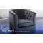 Fauteuil pivotant en velours Performance Prospect-1574749163