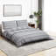 Grey Microfibre Duvet Cover Set-1553566849-1553566876
