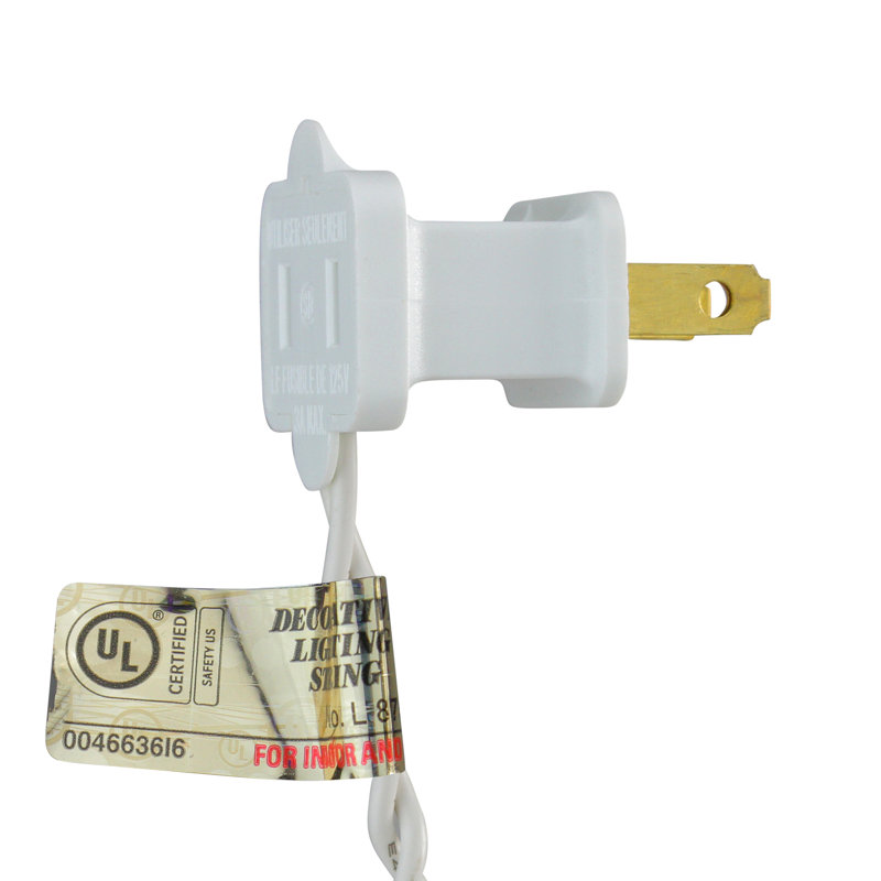 Ensemble de 10 lumières de Noël G40 en forme de globe blanc givré - fil blanc 9 pi