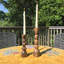 11.75'' H Wood Tabletop Candlestick