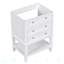 Armoire de rangement Mikan avec tiroir et tablette ouverte, base seulement