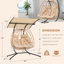 Fauteuil pour 2 personnes avec auvent, balancelle avec support et coussin Blagovesta