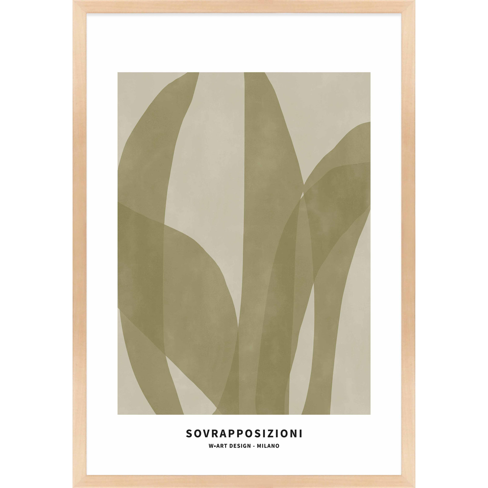 Zabini "Marine Flora 3" Print, 20" H x 14" W x 1.25" D, Maple