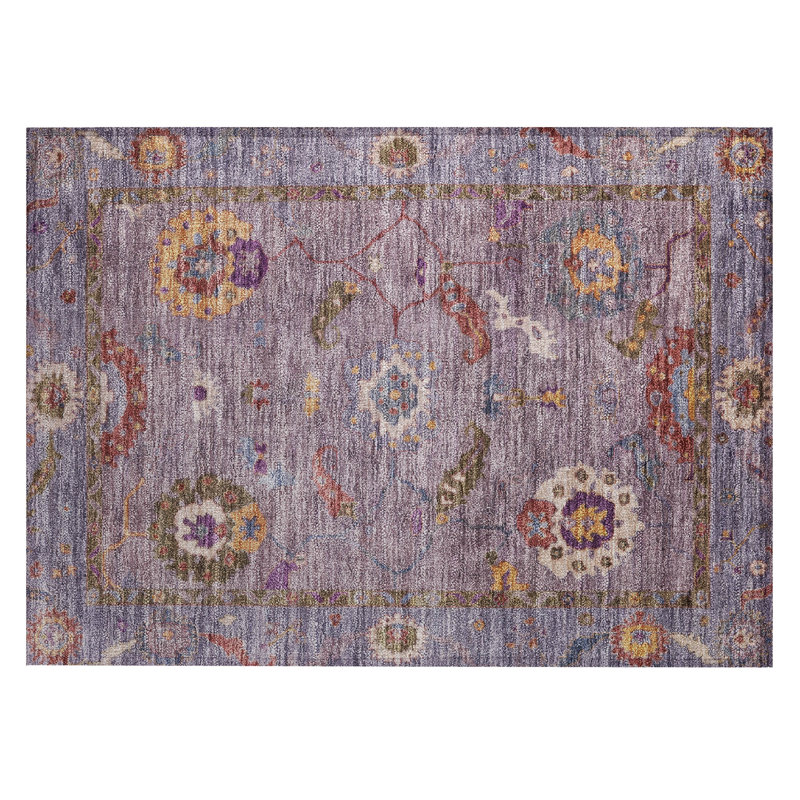 Machine Washable Indoor/Outdoor Kaczor ACN2229 Global Rug, Rectangle 1'8" x 2'6"