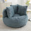 Grande chaise en velours côtelé avec bourre-670920491