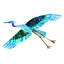 Flying High Blue Heron by Eric Carle - Painting on Canvas-1408530187