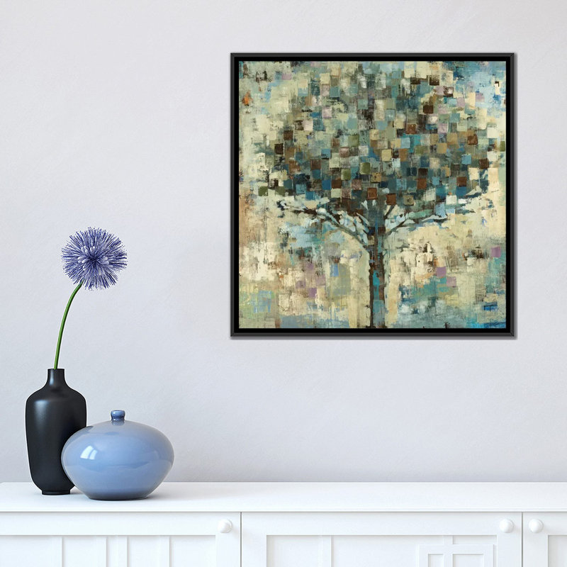 «Sun Shower», reproduction sur toile, H 18 po x l 18 po x P 1,5 po, Toile avec cadre noir, Pas de tapis