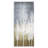 Tall Tree Silhouettes Abstract White Forest Over Pattern by - Graphic Art
