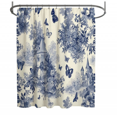 Butterflies Nature Warm Shower Curtain