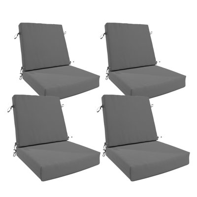 4-Piece Outdoor Dining Chair Cushion Set
