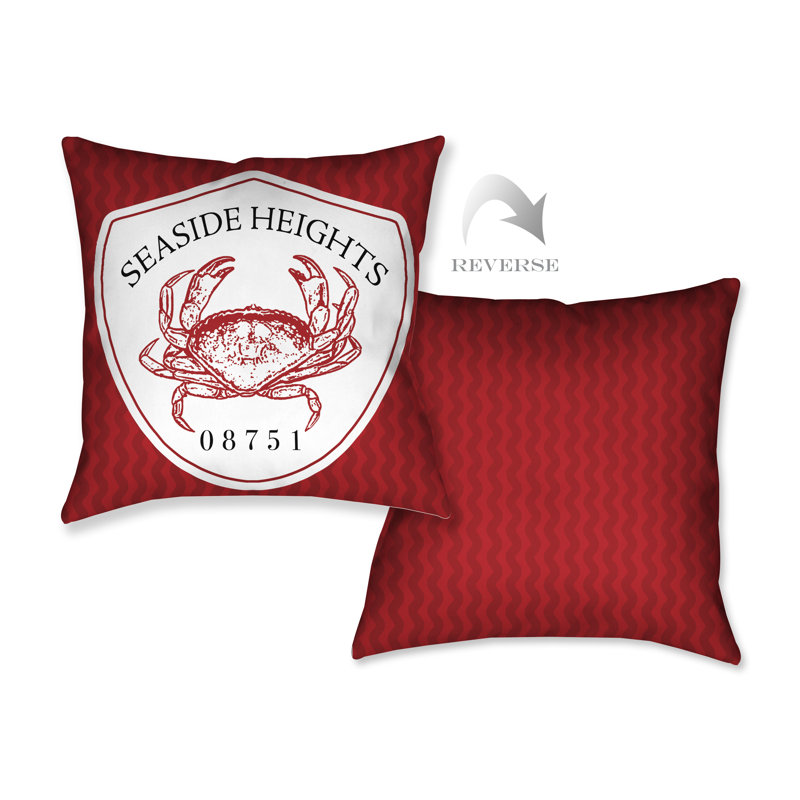 Seaside Heights Reversible Throw Pillow