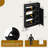 Shoe Cabinet with 3 Drop-Down Compartments and 4-Tier Shelf