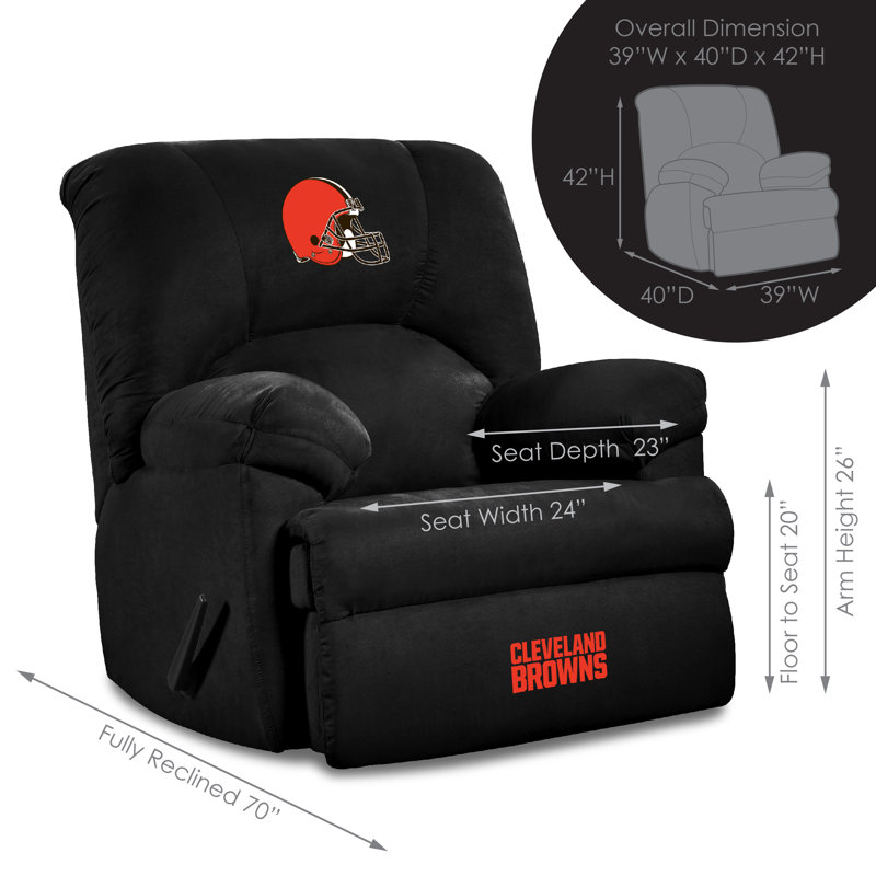 NFL Upholstered Recliner, Cleveland Browns