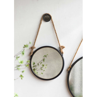 Handsome Cleveland Mirror With Rope Strap