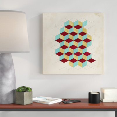 Geometric Pattern Play II by Naomi McCavitt - Wrapped Canvas Print