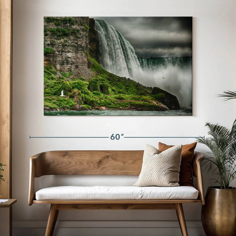 Alvord Niagara Falls During Storm, 34" H x 51" W