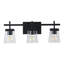 Luminaire de salle de bain E26 en métal noir avec abat-jour en verre transparent, à intensité variable, certifié UL pour salle de bain-2011562706