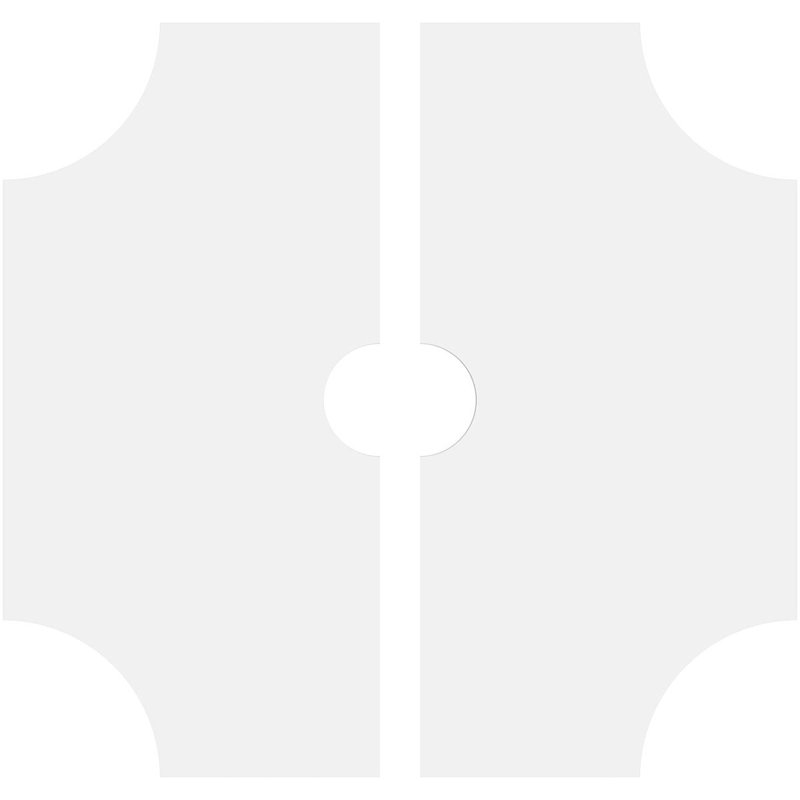 Médaillon de plafond contemporain en PVC de qualité architecturale, deux pièces 20 po x P 3 po x P 6 po x P 1 po