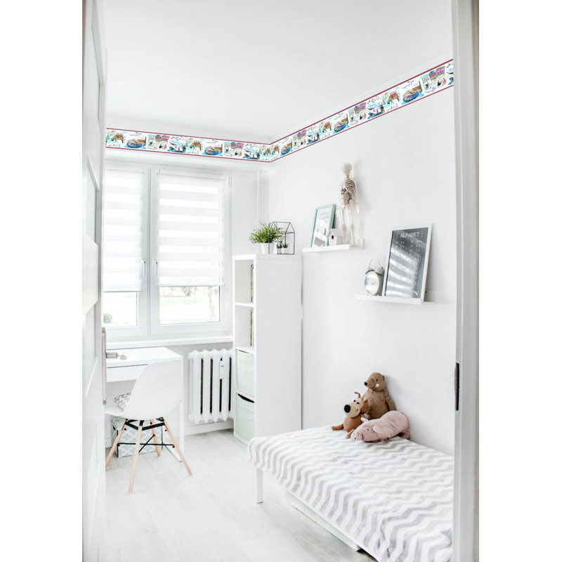 Bordure de papier peint L 15 pi x l 7 po City People Ship