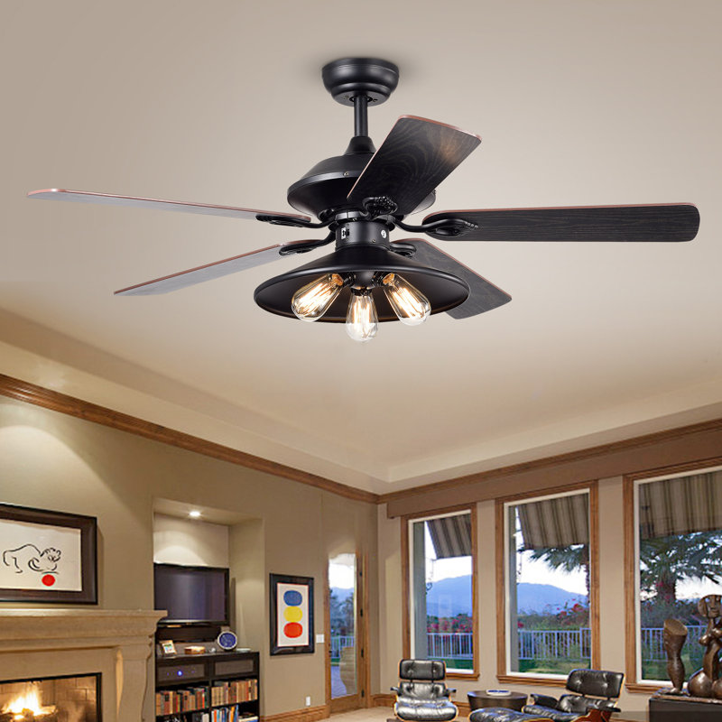 Ventilateur de plafond 52 pales 52 "avec télécommande et ensemble d'éclairage inclus Nielson, Télécommande