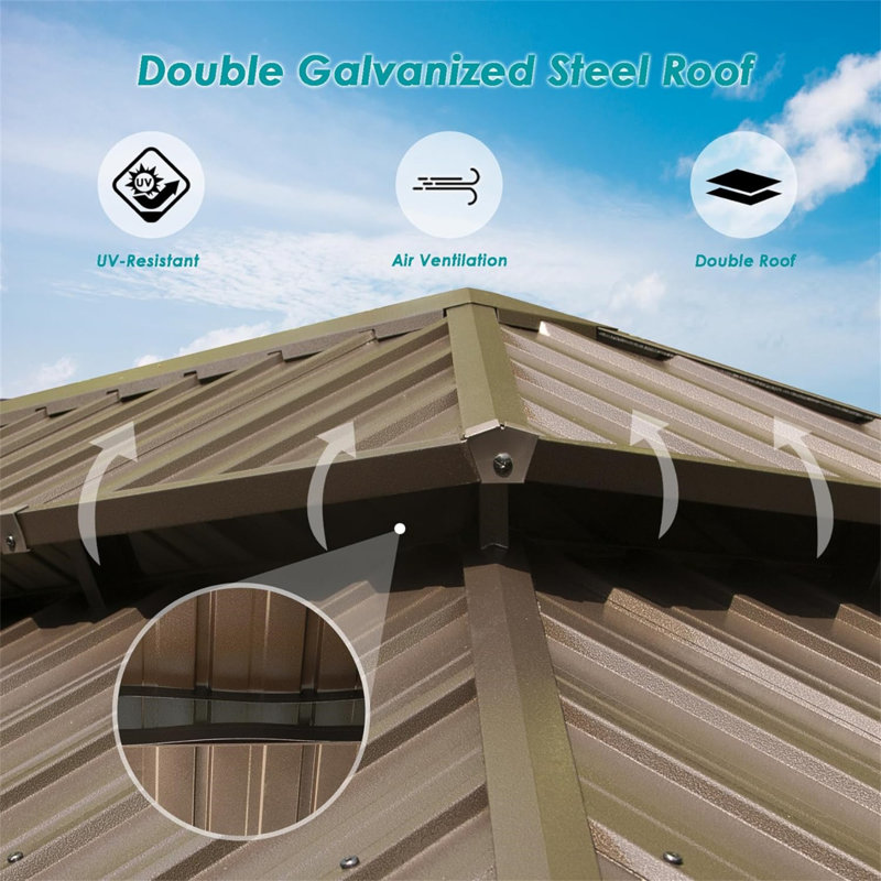 Outdoor Aluminum Patio Gazebo