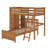 Buendia Twin Over Twin 3 Drawer Solid Wood L-Shiped Bunk Beds-457737289