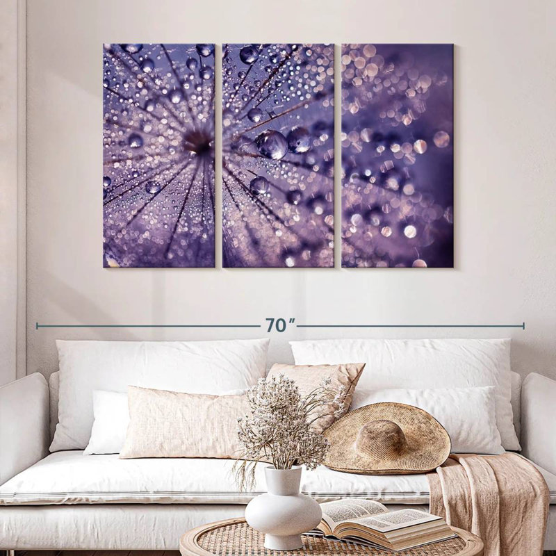 Harnek reflets mauves, H 32 po x l 50 po
