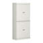 Armoire de rangement de salle de bain 100% bois massif, portes Shaker, 2 tiroirs, tablettes réglables, largeur 32 po, hauteur 71,5 po-320539241