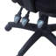 Chaise de bureau pivotante noire avec accoudoirs, conception ergonomique pour le confort et la productivité