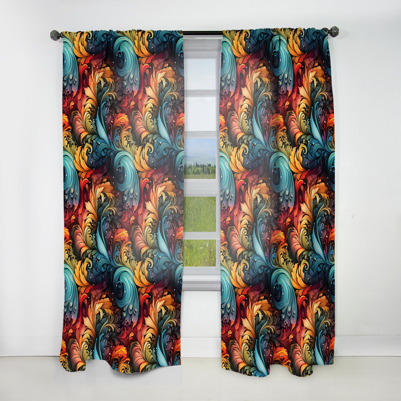 Celestial Whirls Paisley, L 52 po x L 90 po