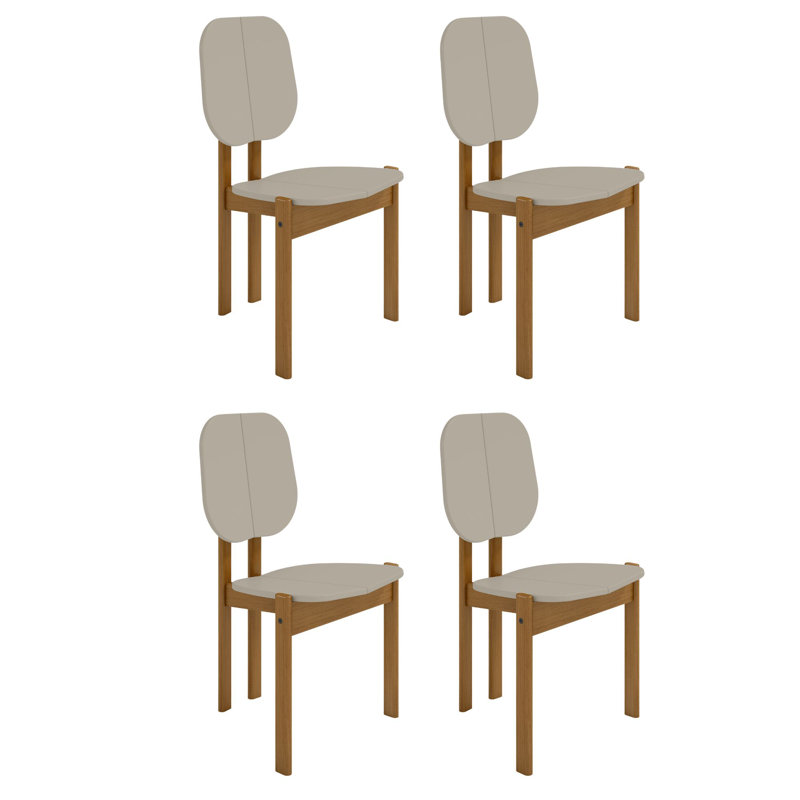 Jernya Side Chair, Beige, 4