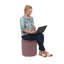Repose-pieds rond en vinyle 18 pouces, hauteur 19 pouces-114989667