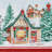 Dellar Storybook Christmas Square Nakin