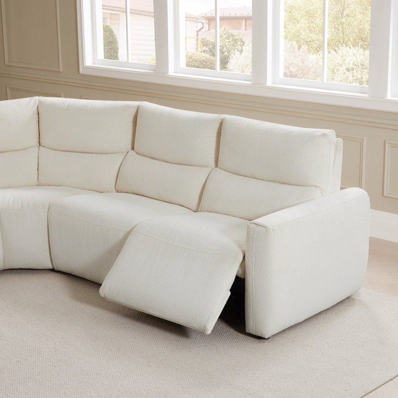 Canapé modulaire inclinable électrique inclinable avec coin