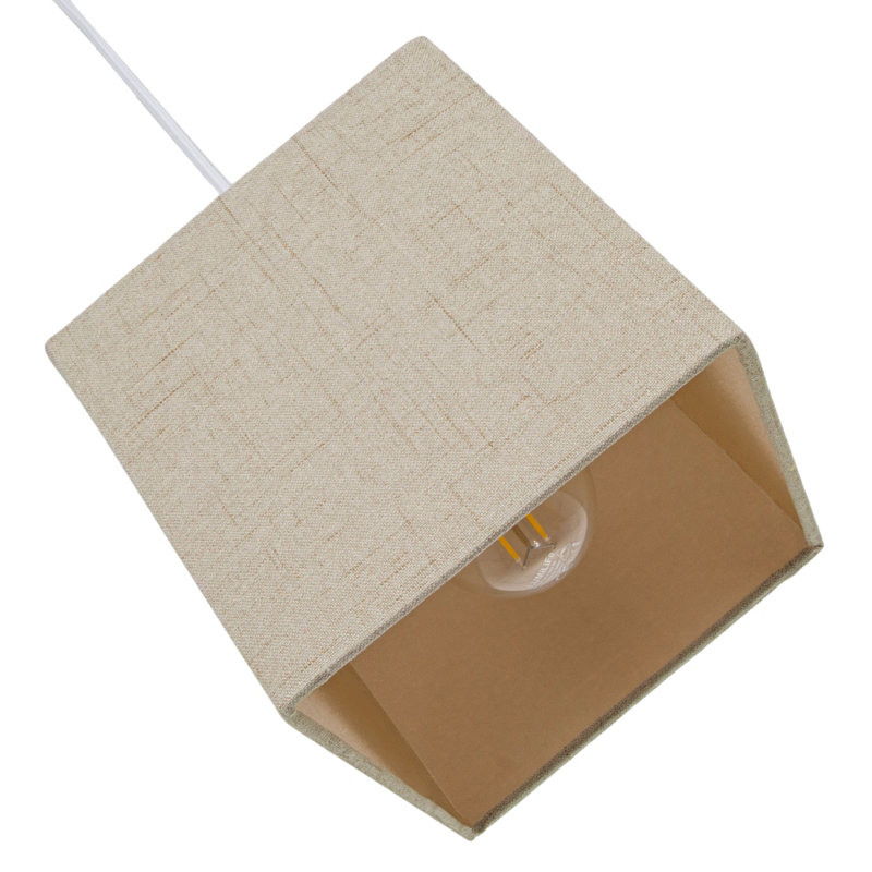 Ibiza 16cm H Linen Drum ( Screw On ), Grey