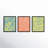 " Color Squiggles " by Jacques Pilon 3 - Pieces-96270035-96270036