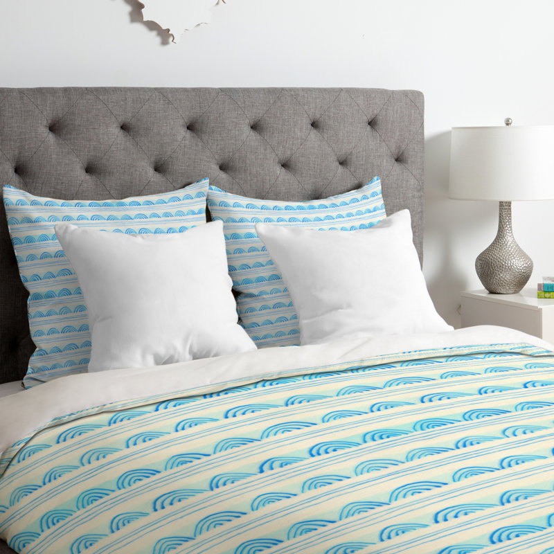Cori Dantini Modern & Contemporary Striped Duvet Cover, Queen Duvet Cover + 2 Standard Shams