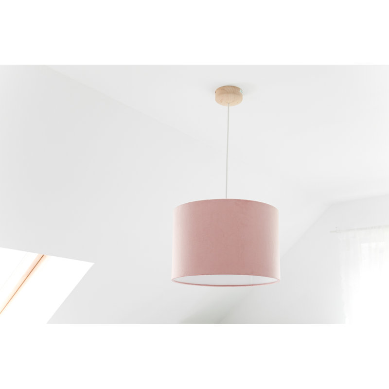 - Light Brown Drum Pendant, Pink