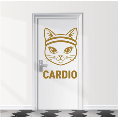 Women Pull-Up Gym Bathroom Door Decal, Vinyl Sticker  1108DRS