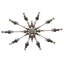 Lustre classique 14 lumières façon bougie/traditionnel Burntwood