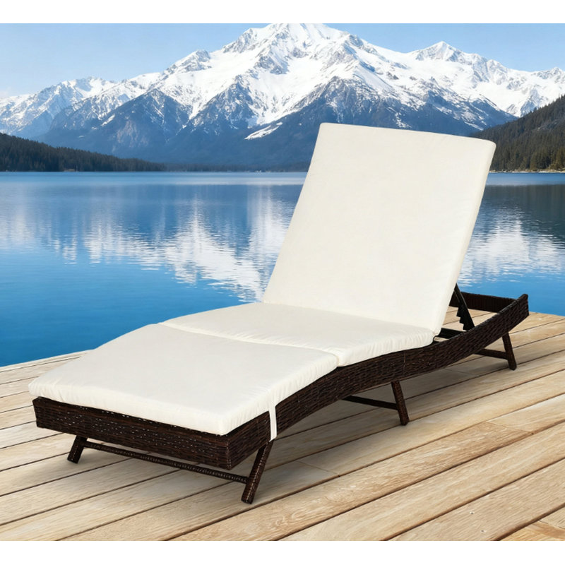 Chaise longue de patio, chaise de piscine, Café