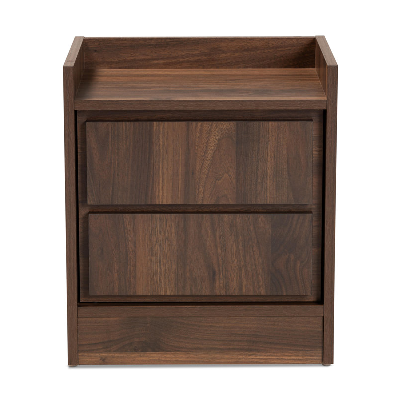 15.75'' W Nightstand, Walnut Brown