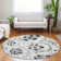 Premium Machine Washable Prisco Black Rug