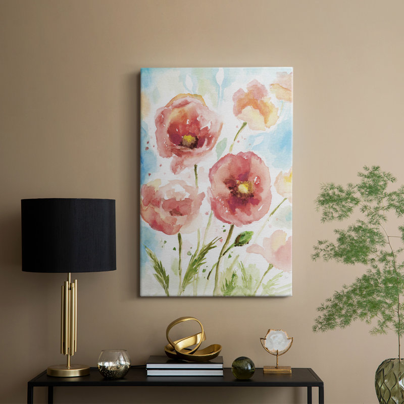 Botanical Blush II - Cavas enveloppés de galerie, H 18 po x l 12 po