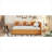 Classic Modern Twin Size Upholstered Platform Daybed With Roll-Out Trundle, Linen Fabric, Sunny Yellow-2109980755-2109980757