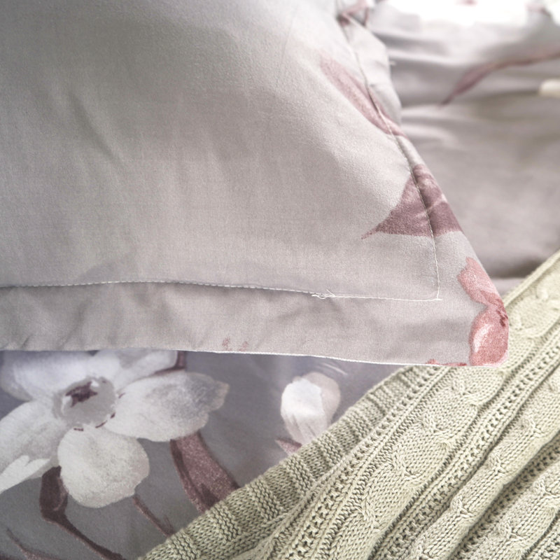 Housse de couette réversible en microfibre 3 pièces Kleopatros, Housse de couette pour très grand lit et 2 taies