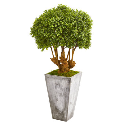 Topiaire de buis artificiel en pot